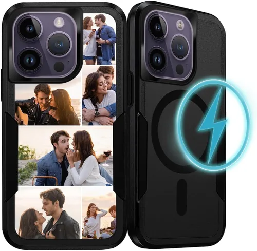 Vista 10 de Funda de teléfono personalizada para iPhone 17 Air 16 15 14 13 Pro Max Plus 12 11 con MagSafe funda magnética personalizada para teléfono celular