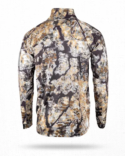 Vista 2 de Kryptek Men's Valhalla 2 Long Sleeve Half Zip, Lightweight Camo Hunting Shirt