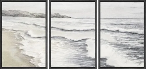 Vista 73 de SIGNWIN Lienzo enmarcado para pared, juego de arte sereno de pantanos con humedales verdes e ilustraciones de agua tranquila, arte moderno