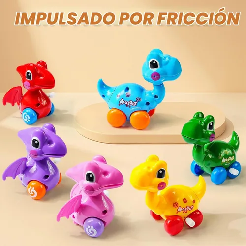 Vista 4 de Beestech Juguetes de dinosaurio de cuerda para niñas de 3, 4, 5, 6 años