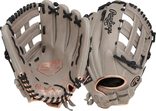 Vista 8 de Rawlings Guantes de sóftbol R9 Fastpitch Tamaños 11.5 a 13 pulgadas Múltiples estilos