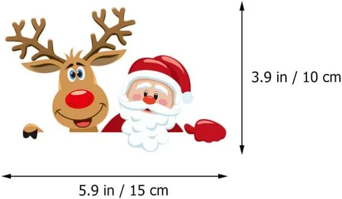 Vista 3 de ABOOFAN Adhesivo de pared extraíble con interruptor de luz de Navidad, 4