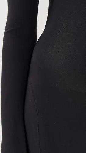 Vista 6 de Norma Kamali Vestido de manga larga con cola de pez de tortuga para mujer