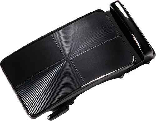 Vista 3 de Dubulle Mens Belt Ratchet Buckle Adjustable Fashion Leather Designer Sliding Strap for Business Wedding Gift