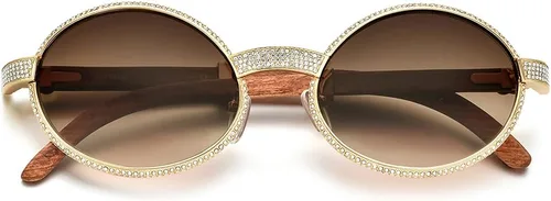 Vista 4 de HEPIDEM 100% Really Buffalo Horn Lujo 720pcs Diamantes BUffs Gafas de sol 7550179