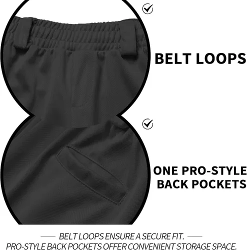 Vista 3 de QBK 2T/3T/4T/5T para Jóvenes - Pantalones de Béisbol para Niños Pequeños, Pantalones de Sóftbol para Niñas, Pantalones de Tee Ball para Niños