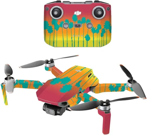 Vista 6 de MightySkins - Compatible con DJI Mini 2 Dron portátil – Madera abstracta Funda protectora de vinilo duradera y única Fácil de aplicar, quitar