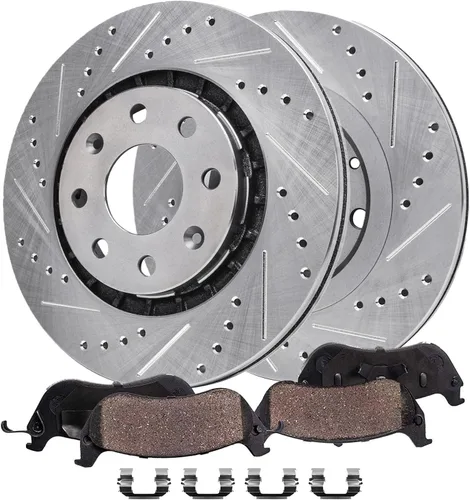 Vista 28 de Detroit Axle - Kit de freno trasero para Toyota Camry 2012-2017, Avalon Lexus ES300h ES350 2013-2018, repuesto de pastillas de freno de cerámica