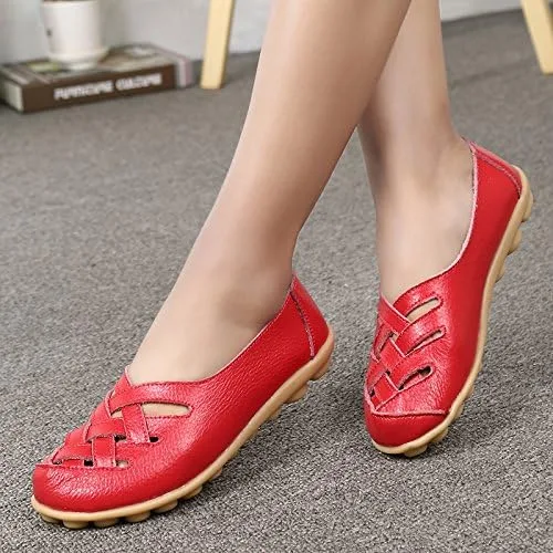Vista 4 de VenusCelia Mocasines planos casuales cómodos para caminar para mujer