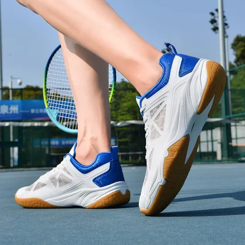 Vista 4 de Zapatos deportivos casuales de entrenamiento de squash, zapatos de tenis de bádminton para hombres, zapatos de pickleball zapatos deportivos