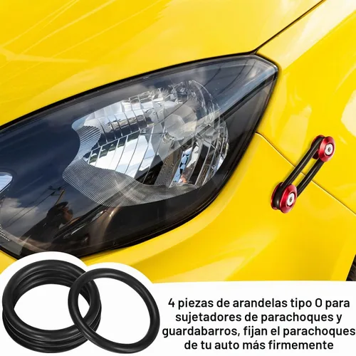 Vista 5 de Sujetadores de guardabarros de parachoques, anillos tóricos, sujetadores de parachoques negros, arandelas de goma de repuesto, anillos tóricos