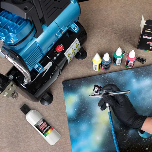 Vista 6 de U.S. Art Supply Base reductora y extensora para aerógrafo de 4 onzas para pinturas acrílicas, diluyente de pintura para aerógrafo, reduce