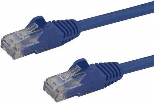 Vista 47 de StarTech Cable Ethernet CAT6 de 6 pulgadas – Cable Ethernet CAT 6 Gigabit amarillo -650 MHz 100 W PoE RJ45 UTP Network/Patch Cord Snagless w/Strain