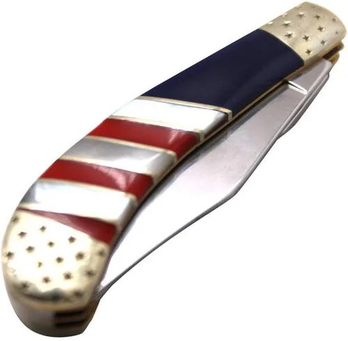 Vista 4 de Collection Everyday Carry - Cuchillo de bolsillo plegable manual con mango de resina suave (5118 USA)