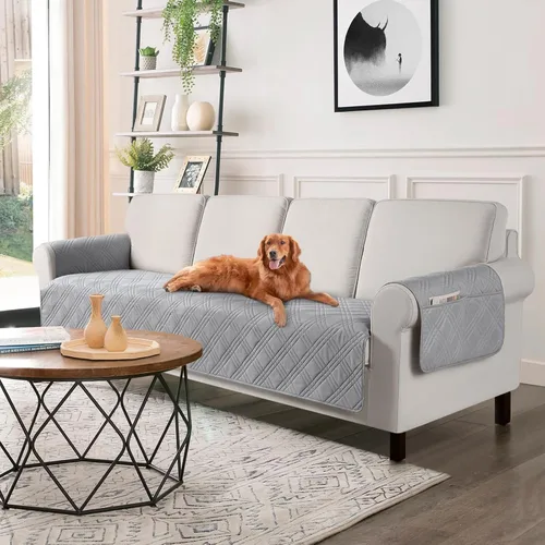 Vista 19 de TAOCOCO Fundas impermeables para silla para mascotas y perros con respaldo antideslizante, fundas para asiento de silla con bolsillo lateral