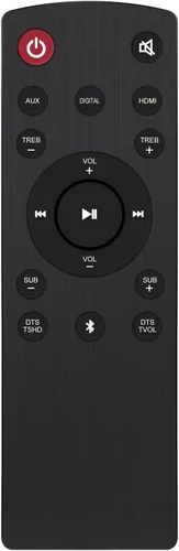 Vista 3 de TH-WL709H-RC - Control remoto de repuesto para barra de sonido JVC 2.1, sistema de audio TH-WL709H, TH-WL709S