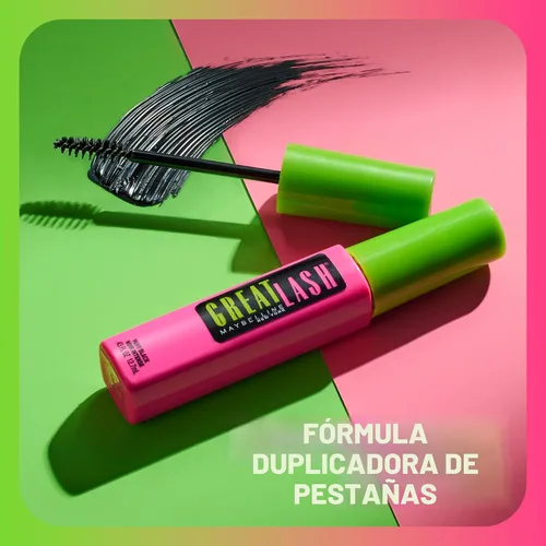 Vista 5 de Máscara a prueba de agua Great Lash de Maybelline, 0.44 Fl. Oz., Muy negro