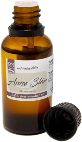 Vista 2 de GreenHealth Aceite esencial de estrella de anís – 1 fl oz (1.0 fl oz) 100% puro y sin cortar Fuerte aroma de regaliz para difusores