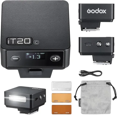 Vista 12 de Godox iT20 F TTL Mini Flash - Flash de cámara iT20F para Nikon actualizado 7.4V 300mAh 700+ Flashes 1.5s Reciclar Flash de zapata caliente con Negro