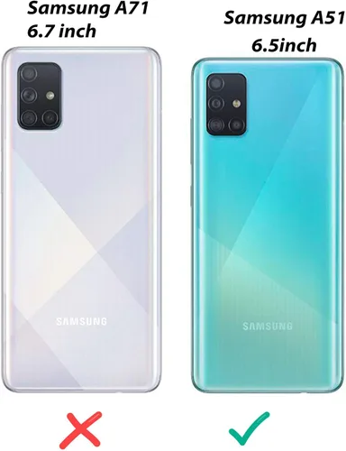Vista 2 de Funda para Samsung Galaxy A51 con clip para cinturón, funda resistente a prueba de golpes [protector de pantalla integrado] compatible con fundas
