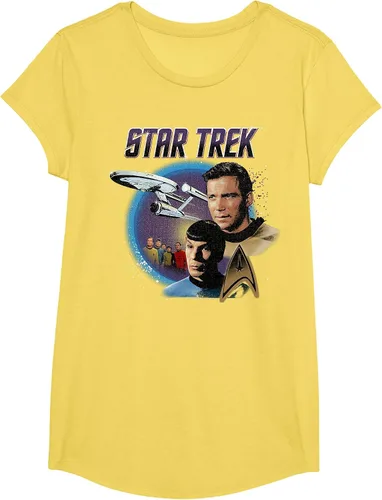 Vista 75 de Star Trek Original Series Vintage Enterprise T-Shirt Baby Blue