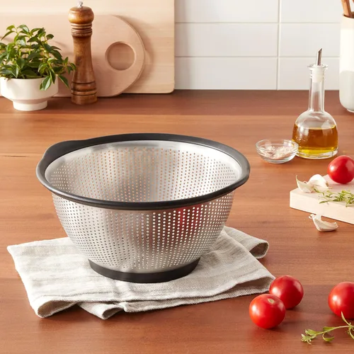 Vista 6 de KitchenAid Colador de acero inoxidable, 5 cuartos de galón, negro