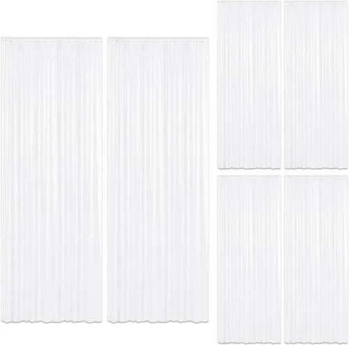 Vista 106 de 2 paneles de cortinas de fondo de lentejuelas verdes de 8 pies, cortinas de fondo de fotografía con purpurina para decoración de Navidad, boda