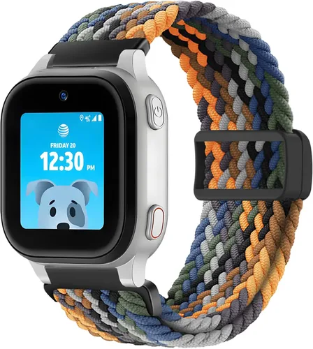 Vista 14 de SimpleThings Correa trenzada compatible con el reloj AT&T amiGO Jr, bandas de nailon elástico suave con hebilla ajustable fácil