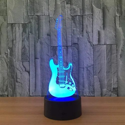 Vista 4 de Luz nocturna 3D, USB Plug-in dormitorio habitación infantil lámpara de mesa luz nocturna