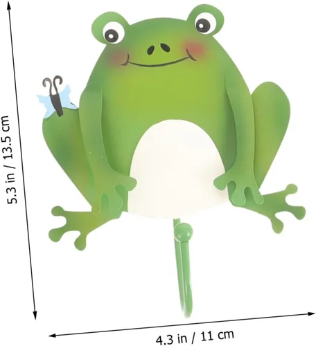 Vista 7 de Gancho de rana para decoración de pared, ganchos para colgar en la pared, ganchos para toallas, gancho decorativo para llaves, lindo gancho