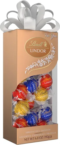 Vista 40 de Lindt Lindor - Trufas de chocolate extra oscuro 60 %, caramelo de chocolate negro con centro de trufa suave y derretida, ideal para regalar, 5.1