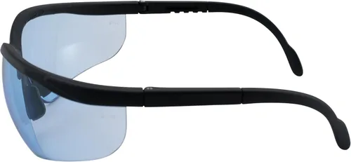 Vista 3 de Global Vision Gafas de sol de seguridad Blue Moon Marco Negro Lentes azules ANSI Z87.1