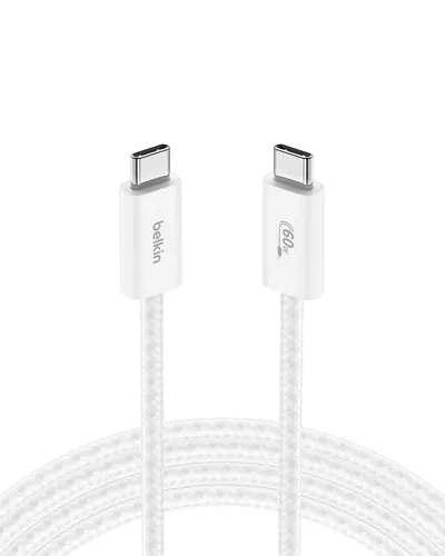 Vista 18 de Belkin Cable USB C a USB C, 3.3 pies, 60 W, cargador tipo C, cable de carga para iPhone, suave, trenzado, flexible para iPhone 16, Galaxy S25, Pixel