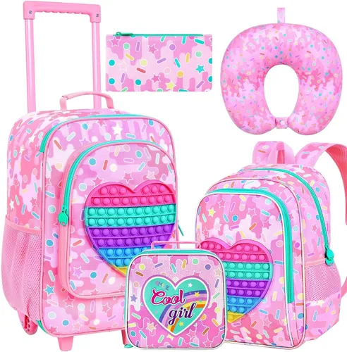 Vista 14 de Equipaje para niños y niñas, maleta de viaje con ruedas, 01-Hardside A-star Cat 5pc, Equipaje extensible Hardside con ruedas giratorias