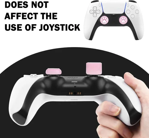 Vista 5 de DLseego 6 tapas de agarre de pulgar para Xbox One X S PS5 PS4 PlayStation DualSense Switch Pro Wireless Controller Steam Deck, silicona suave