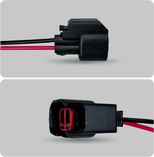 Vista 2 de 2 PCS EV6 EV14 Conector de inyector con cable, conector de inyector de combustible de Standard Motor Products, compatible con la mayoría