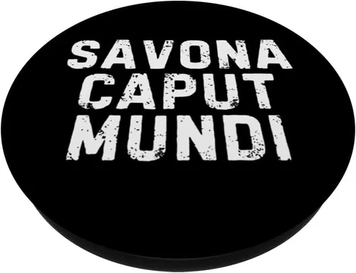 Vista 2 de Savona Caput Mundi Città Simpatica Uomo Donna Bambino PopSockets Adhesive PopGrip
