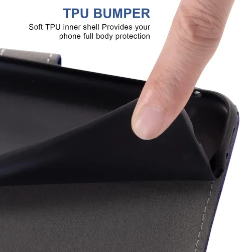 Vista 8 de Asuwish Funda compatible con iPhone 15 Pro Max de 6.7 pulgadas y protector de pantalla de vidrio templado, ranura para tarjetero, funda