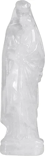 Vista 12 de Rockcloud Figura de cristal curativo Amatista Virgen María sosteniendo bebé figura religiosa escultura Nuestra Señora Reiki bendito regalos