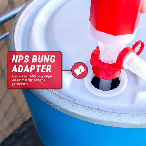 Vista 7 de TERAPUMP - Bomba de agua potable de tambor de velocidad rápida, sin BPA, de grado alimenticio, sin BPA, 2 unidades Food Grade, BPA Free, Emergency
