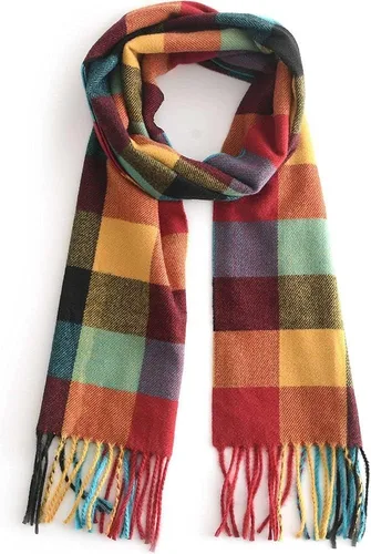 Vista 10 de Bufanda de invierno clásica con sensación de cachemira, colección súper suave