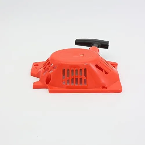 Vista 2 de Motosierra de repuesto fácil de arrancar con dos poleas de arranque de retroceso de resorte, compatible con 4500 5200 5800 45cc 52cc 58cc piezas