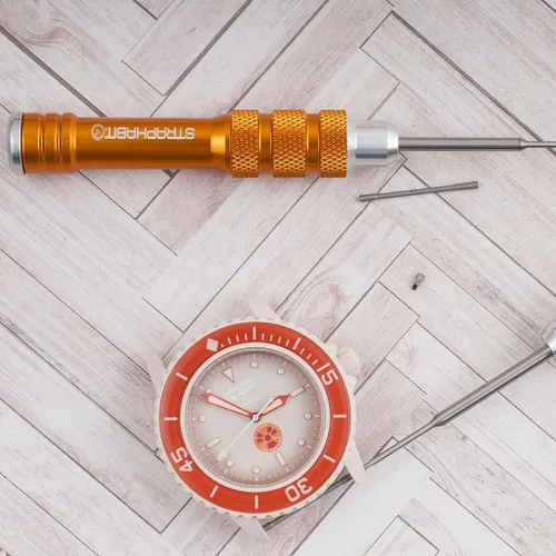 Vista 8 de StrapHabit Juego de destornilladores hexagonales para Blancpain X Swatch Scuba Fifty Fathoms - Kit de herramientas esenciales para reloj