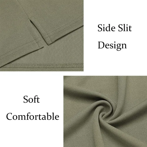 Vista 6 de COOFANDY Camisas casuales con botones para hombre, manga corta, ajuste regular, camisa de playa