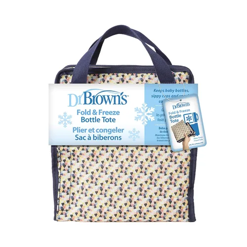 Vista 14 de Dr. Brown's Fold & Freeze - Bolsa enfriadora esencial para lactancia materna, 6 biberones para almacenamiento de leche, multicolor (paquete de 12)