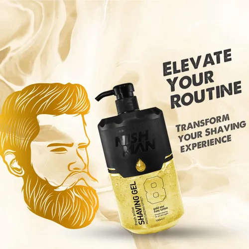 Vista 3 de Nishman Gel de Afeitar Activo Fresco 8 GOLD ONE