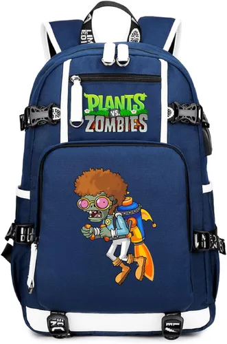 Vista 19 de ISaikoy Game Plants vs. Zombies - Mochila de hombro para libros, mochila escolar, color 1