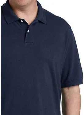 Vista 3 de DXL Big + Tall Essentials - Camisa polo de manga corta para hombre de malla piqué grande y alta