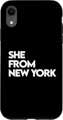 Vista 25 de She from New York Shirt, She's from NY NYC, Bronx, 713 832 Case for iPhone 17