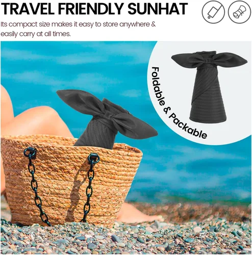 Vista 6 de Simplicity Sombreros para mujer UPF 50+ UV protector solar convertible visera sombrero